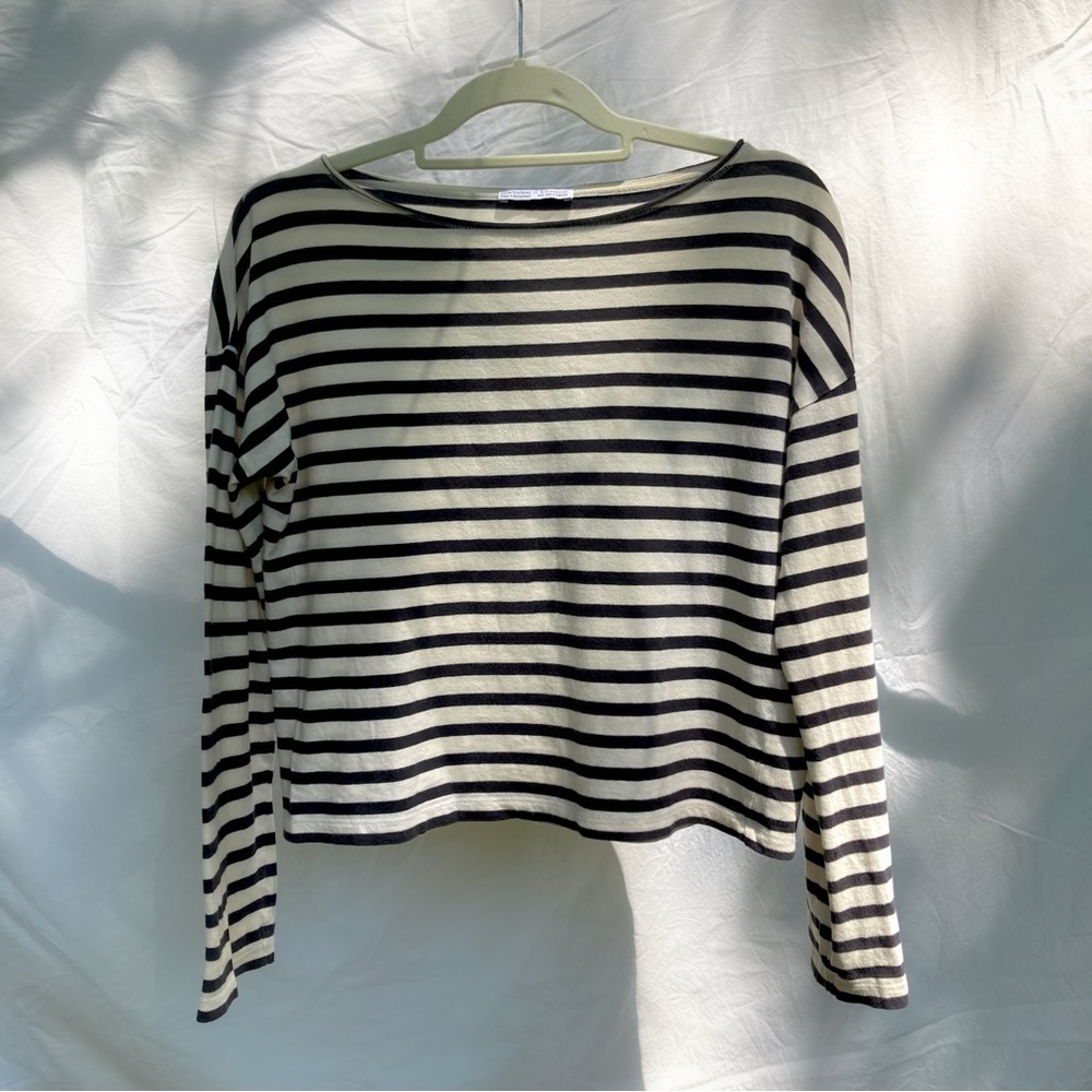 Stripe long sleeve top